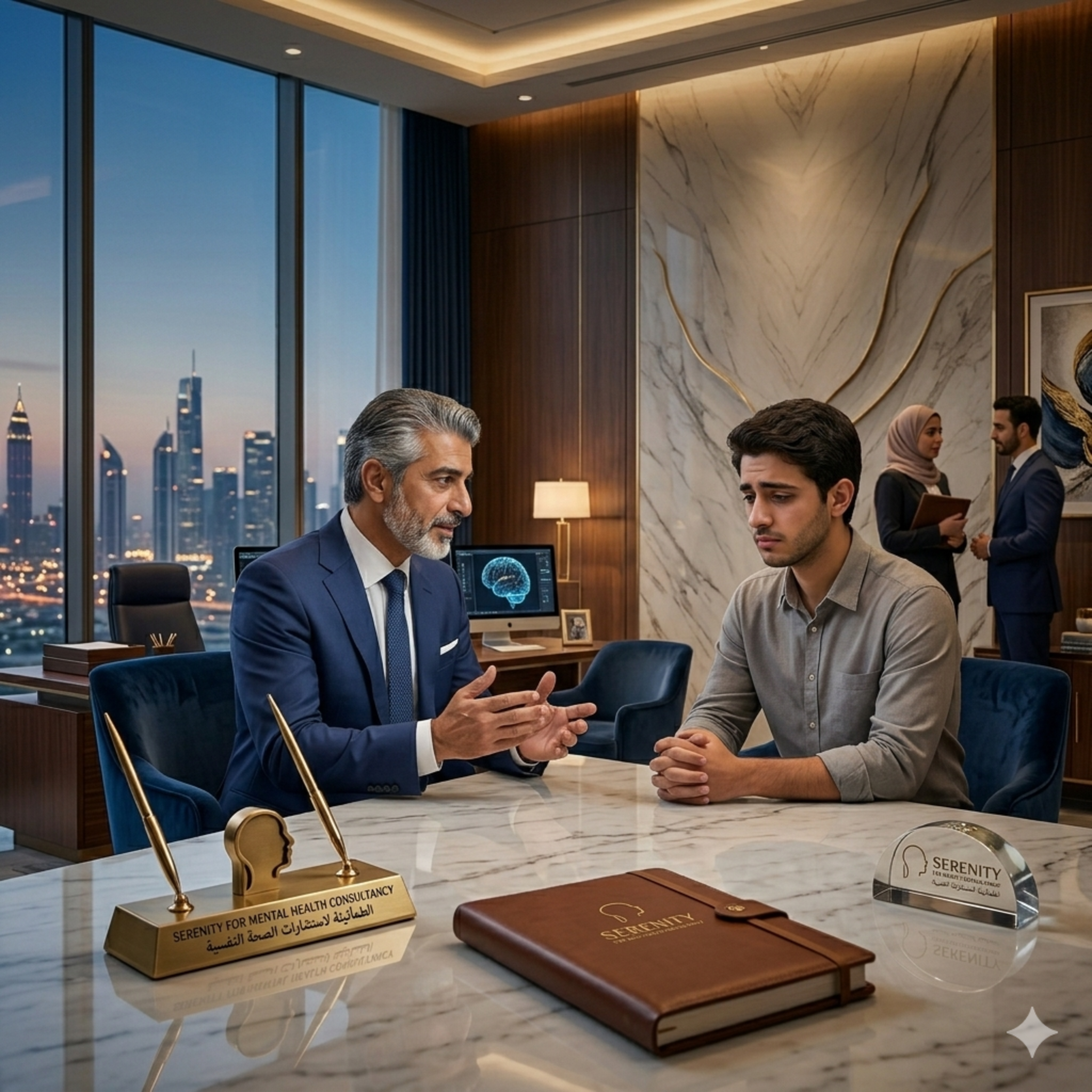 جلسة علاج نفسي احترافية في بيئة هادئة وداعمة